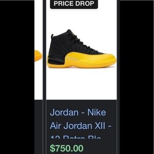 Air Jordan 12 retro in color university gold can’t find in store anywhere!😍🔥